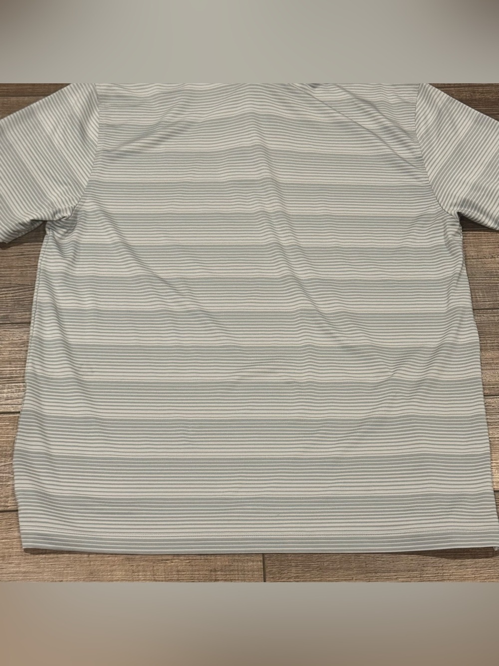 Under Armour Polo Shirt Mens XL Extra Large Gray Striped Heat Gear Loose Fit - Picture 5 of 10